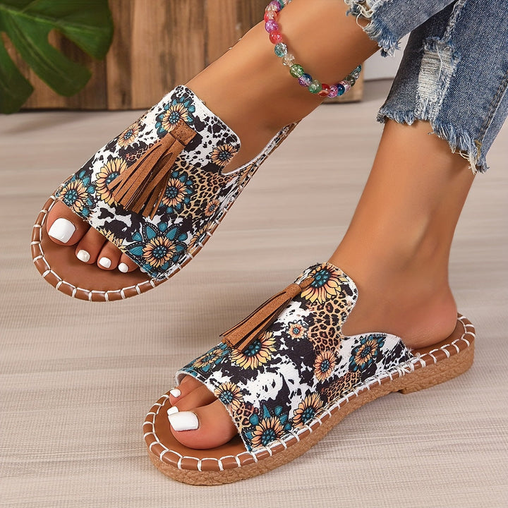 Addison - Boho-Tassel-Sandalen