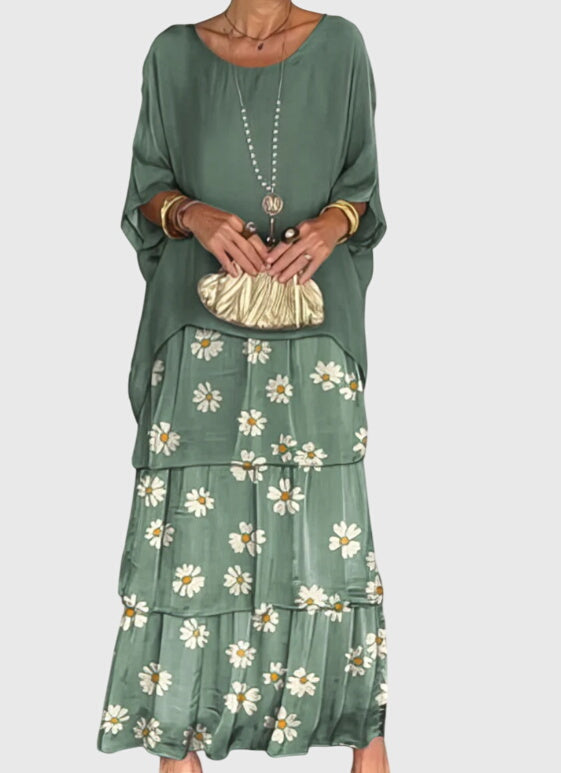 Ella - Langes und Fliessendes Elegantes Kleid