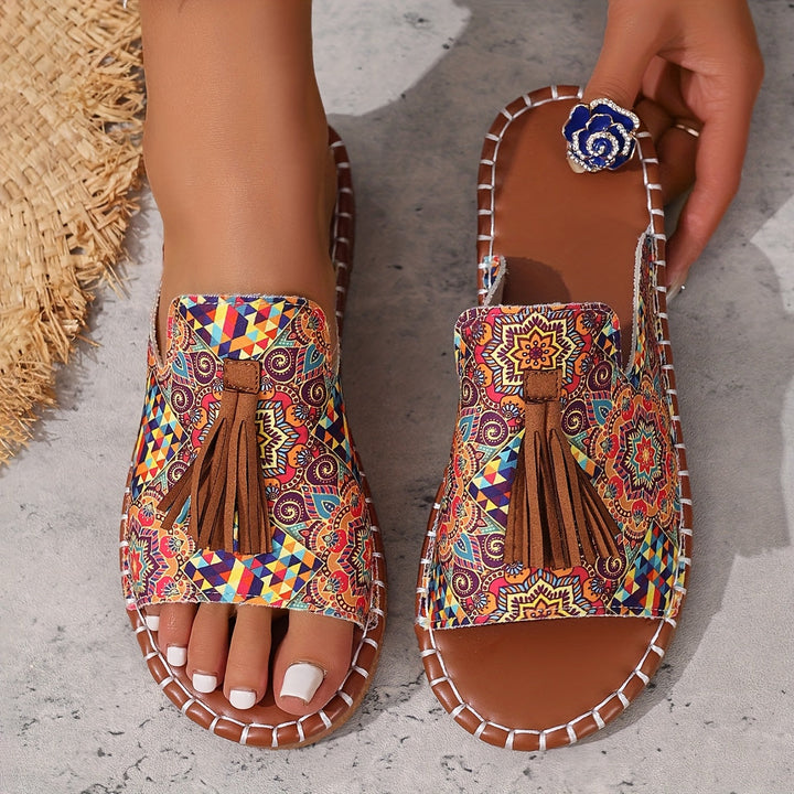 Addison - Boho-Tassel-Sandalen