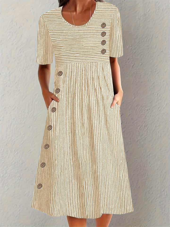 Whitney - Gestreiftes Sommerkleid