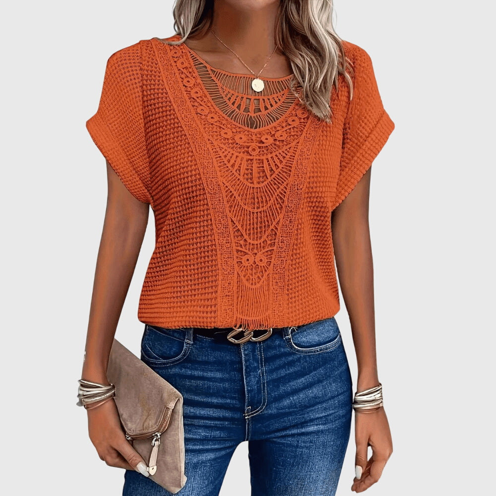 Elaine - Elegante Ibiza-Stil Bluse