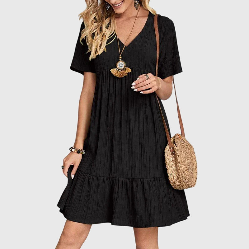 Auri - Elegantes schmeichelhaftes Kleid