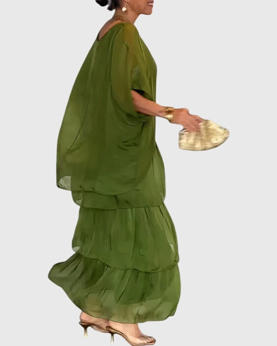 Ella - Langes und Fliessendes Elegantes Kleid