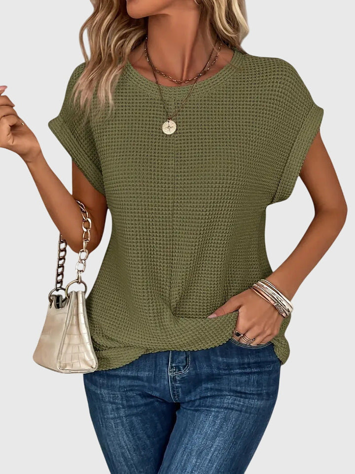 Bristol - Elegante Bluse mit Rundhalsausschnitt