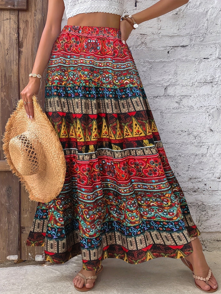 Stella - Boho Hohe Taille Rock