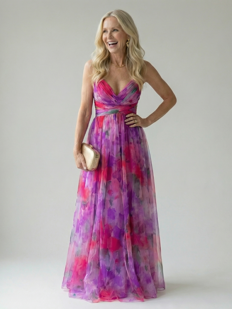 Isel - Soft Wrap Maxi Kleid