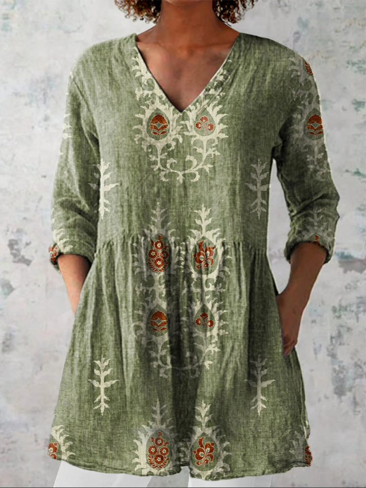 Maeve - Langarmshirt mit V-Ausschnitt