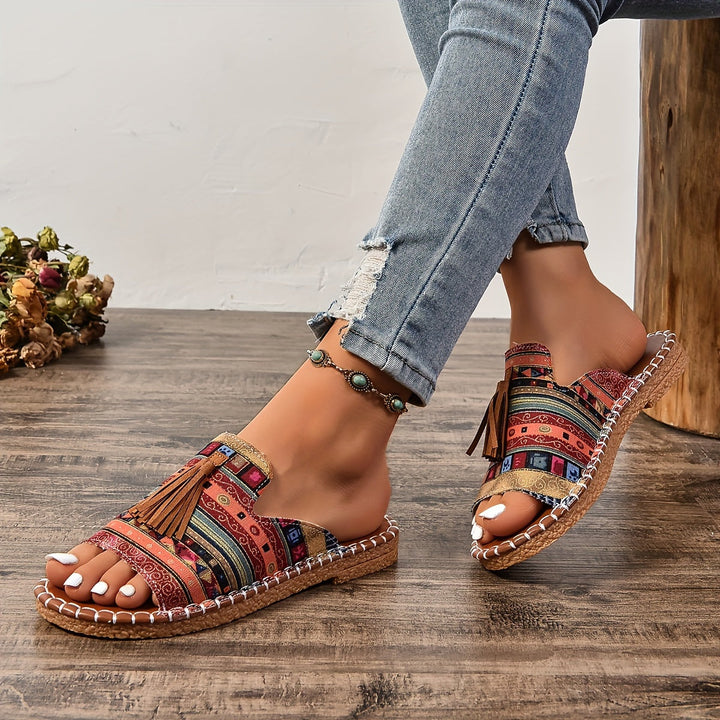 Addison - Boho-Tassel-Sandalen