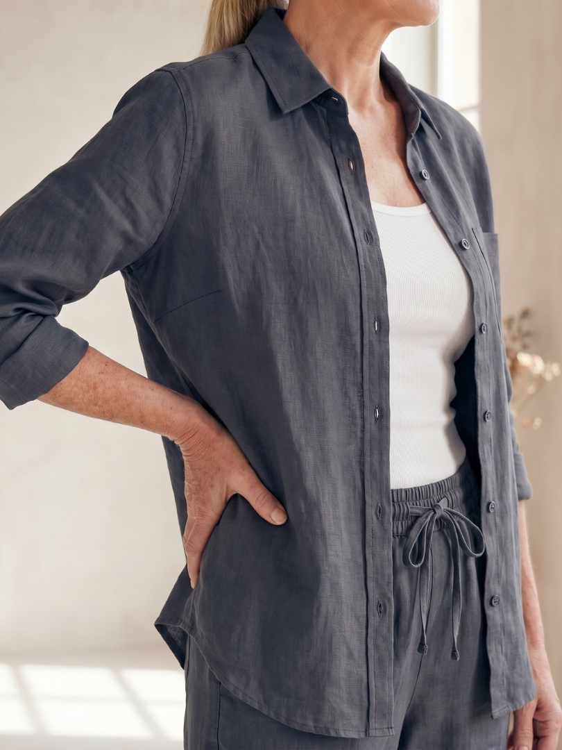 Noor - Langarmshirt mit tapered Pants Set