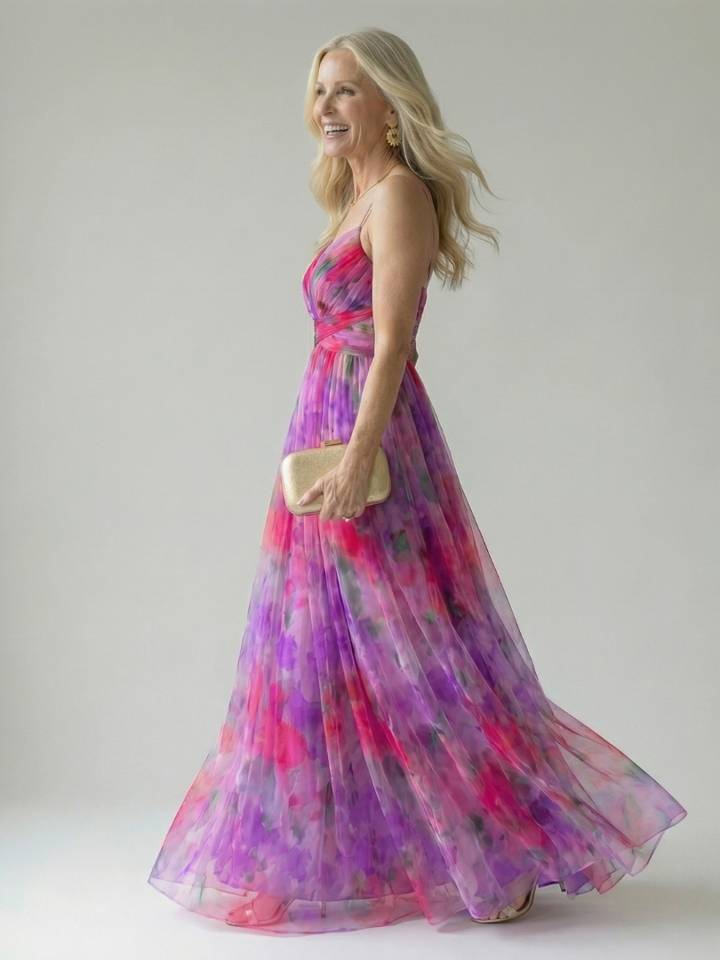 Isel - Soft Wrap Maxi Kleid