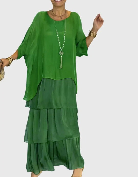 Carmel - Elegantes Fliessendes Maxikleid