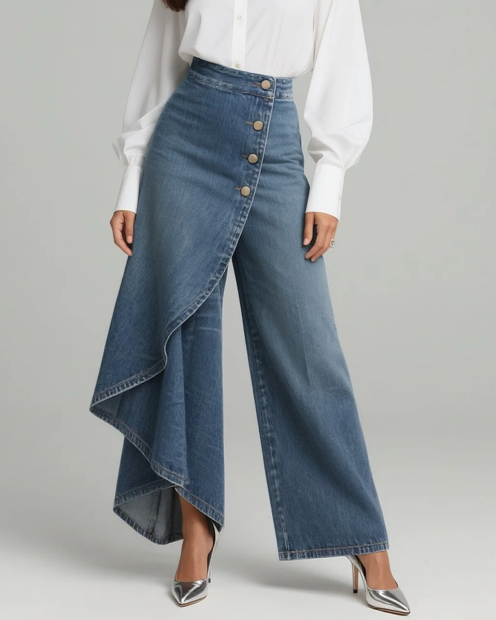 Calvra - Denim-Wickelhose
