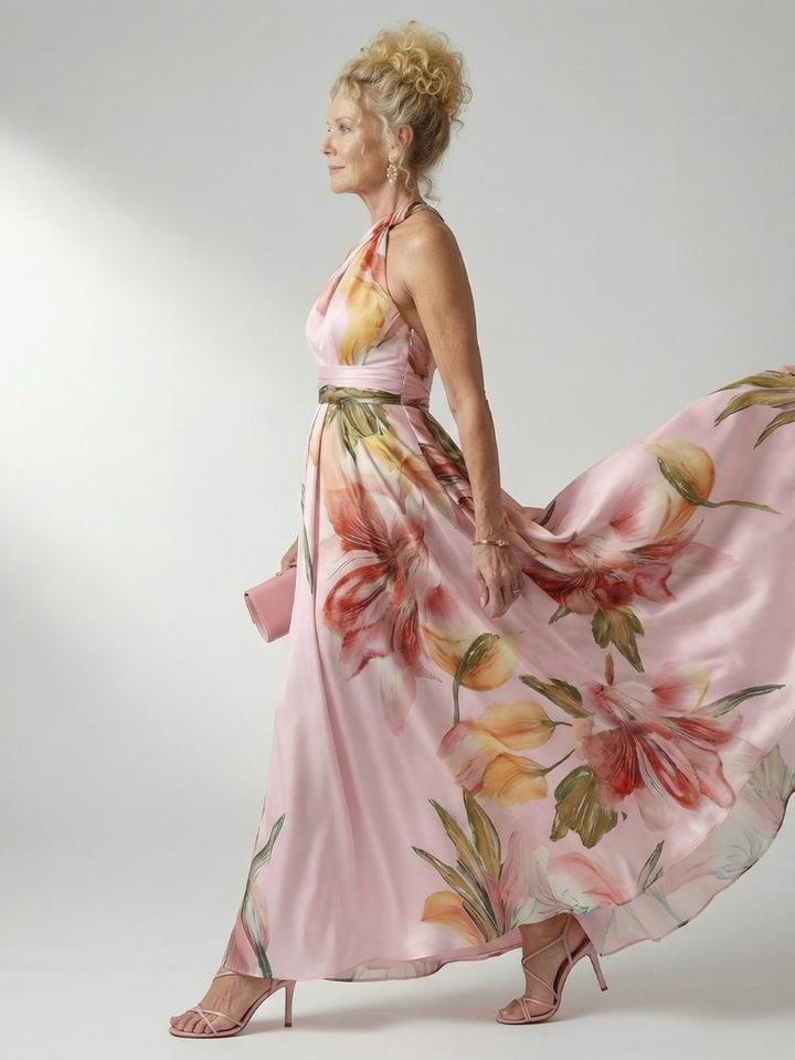Amiel - Leichtes Floral-Maxikleid