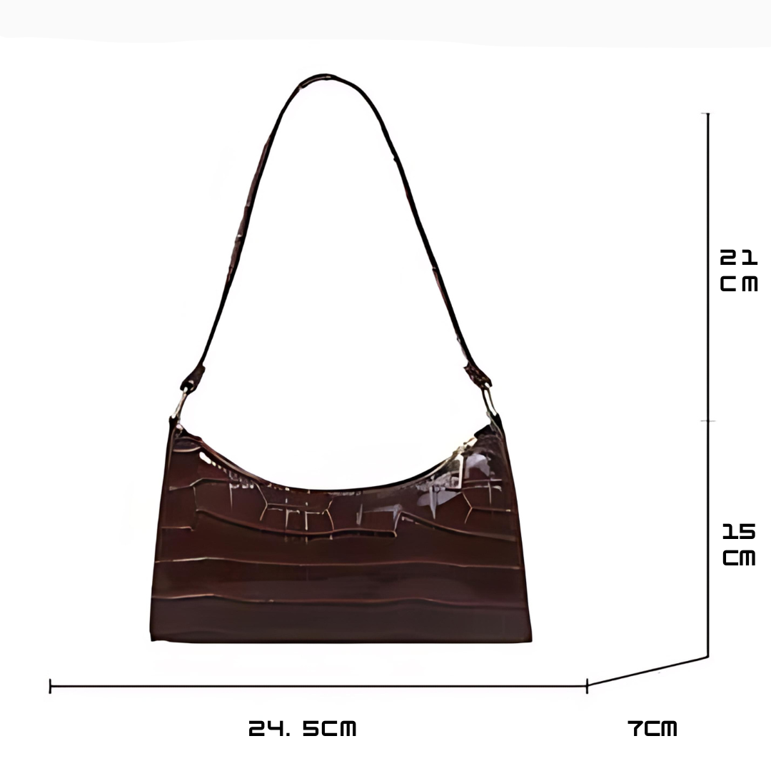Eleanor - Glänzende Lederhandtasche