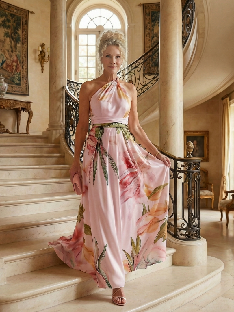 Amiel - Leichtes Floral-Maxikleid