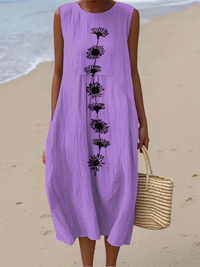 Sienna - Ärmelloses Midi-Kleid