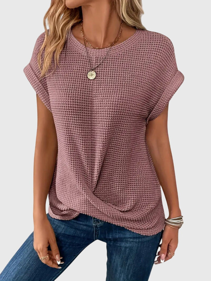 Bristol - Elegante Bluse mit Rundhalsausschnitt