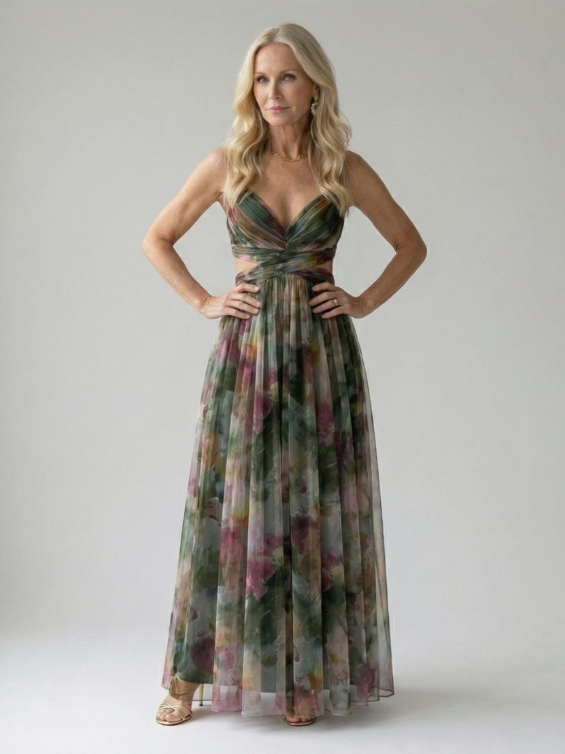 Isel - Soft Wrap Maxi Kleid