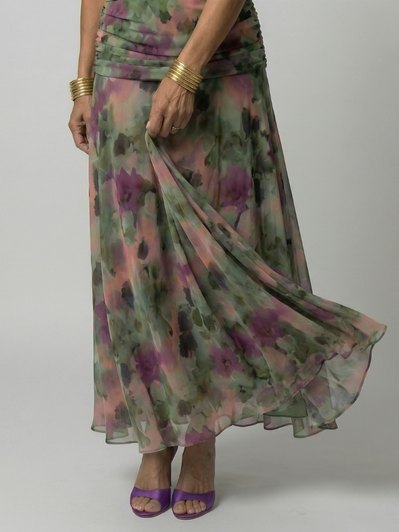 Calen - Off-Shoulder Flow Midi Kleid