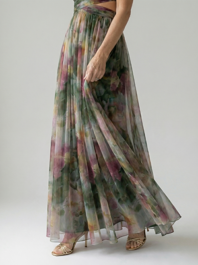 Isel - Soft Wrap Maxi Kleid