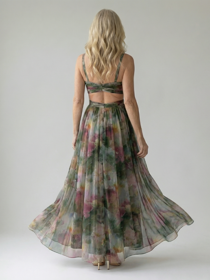 Isel - Soft Wrap Maxi Kleid