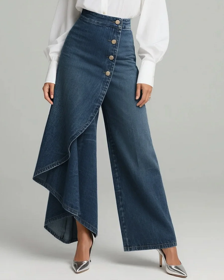 Calvra - Denim-Wickelhose