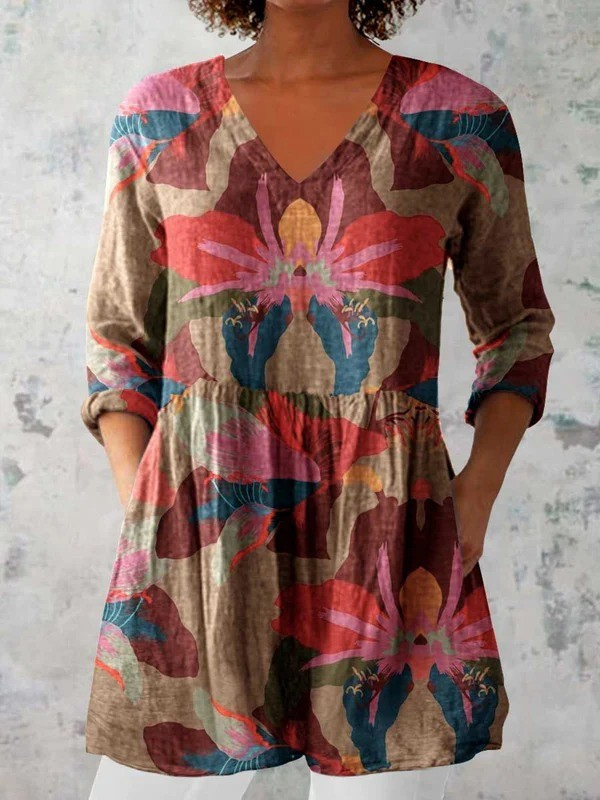 Harmony - V-Ausschnitt Langarmshirt