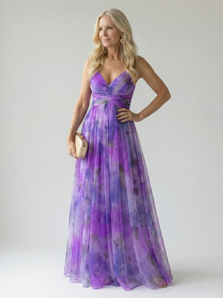 Isel - Soft Wrap Maxi Kleid