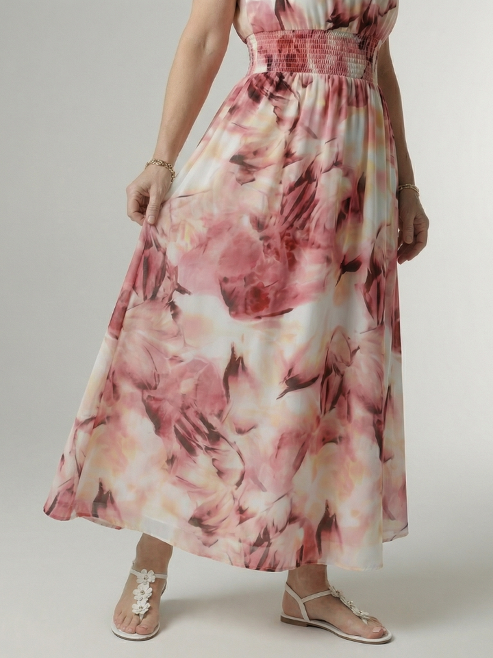 Sylin - Gathered Halter Midi Kleid
