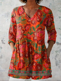 Felicity - Langarmshirt mit V-Ausschnitt
