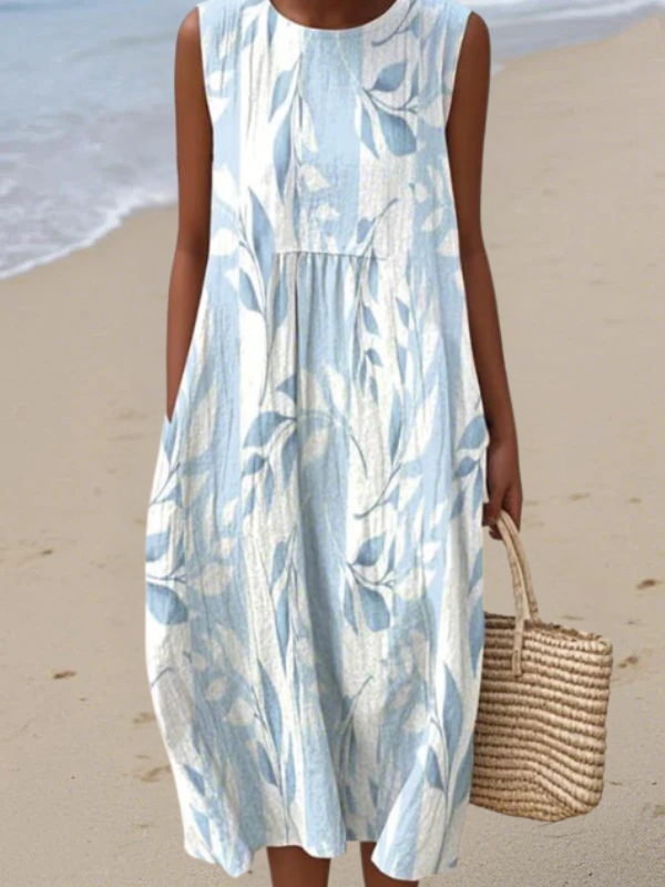 Marina - Fliessendes Bedrucktes Kleid