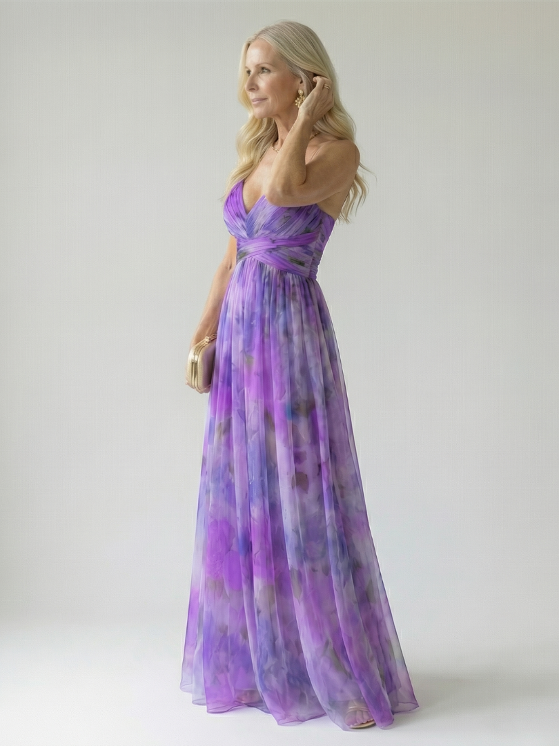 Isel - Soft Wrap Maxi Kleid
