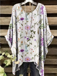 Blair - Vintage Bohemian Floral Print Damen T-Shirt