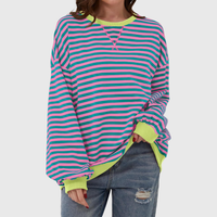 Martha - Übergrosses gestreiftes Sweatshirt in entspannter Passform