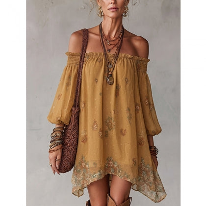 Dakota - Boho-Chic Sommerkleid mit floralem Print