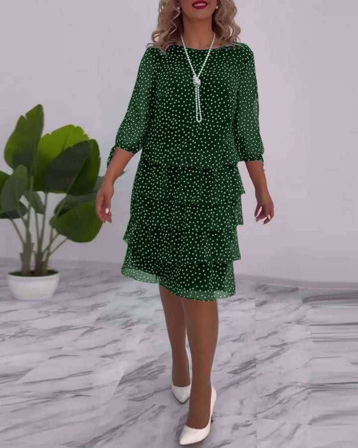 Tilly - Gepunktetes Schichtkleid