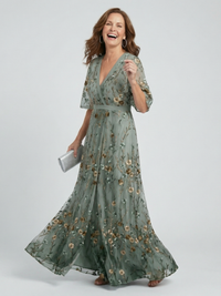 Selora - Halter Bloom Flow Maxi Kleid
