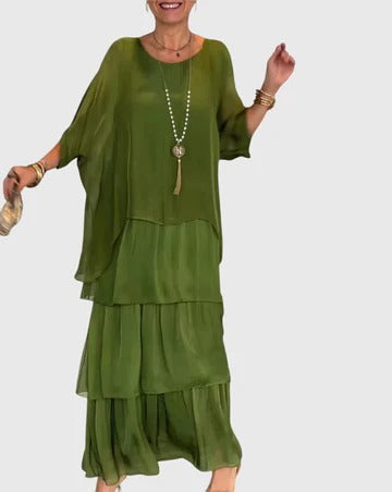 Carmel - Elegantes Fliessendes Maxikleid