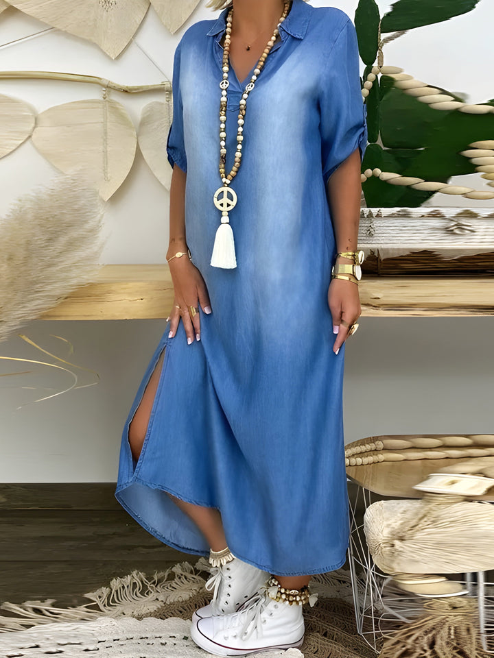 Lexi - Schickes Denim-Maxikleid