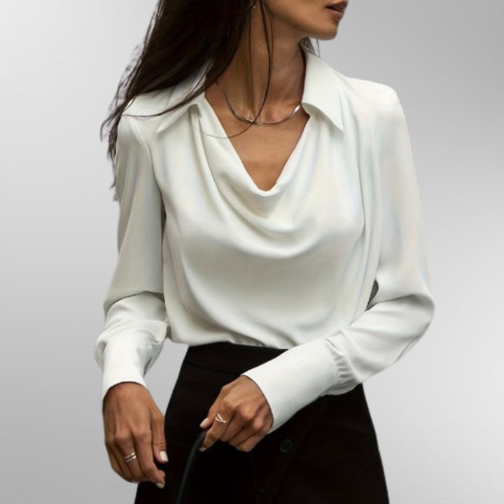 Alivia - Elegante Satinbluse
