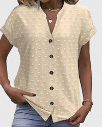 Thea - Bequemes V-Ausschnitt-Shirt
