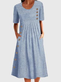 Whitney - Gestreiftes Sommerkleid