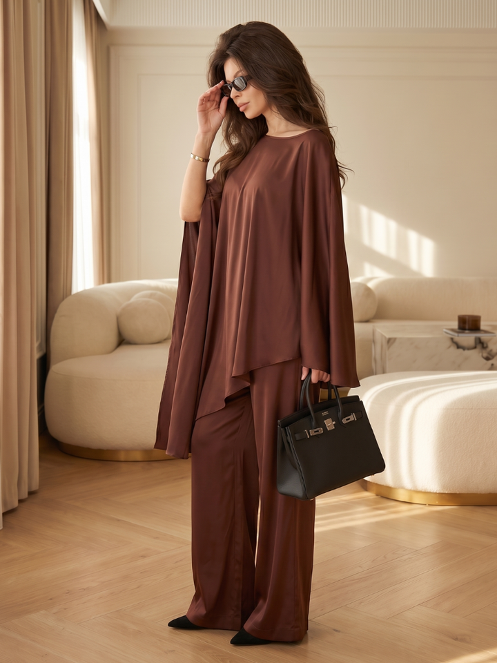 Selah - Fliessende Tunika mit weitem Bein Set