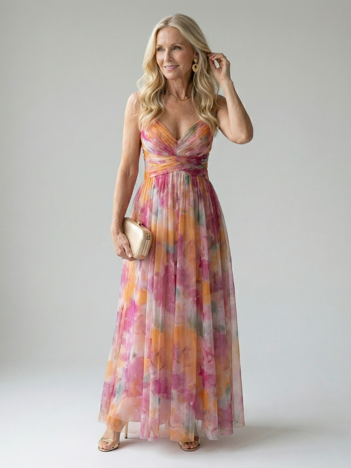 Isel - Soft Wrap Maxi Kleid