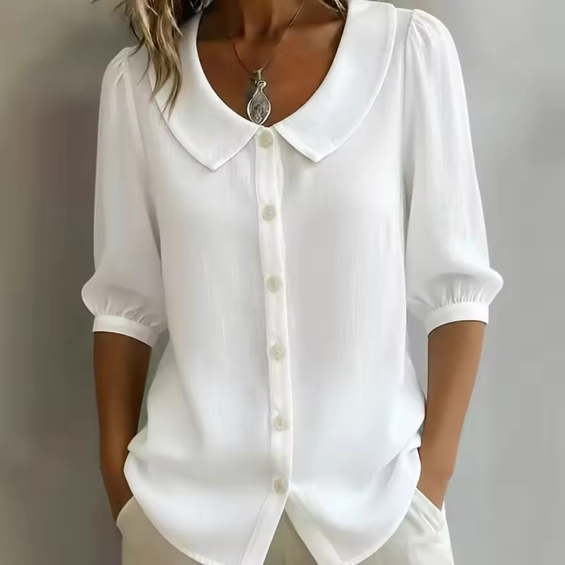 Riley - Lässige Bluse mit Knöpfen