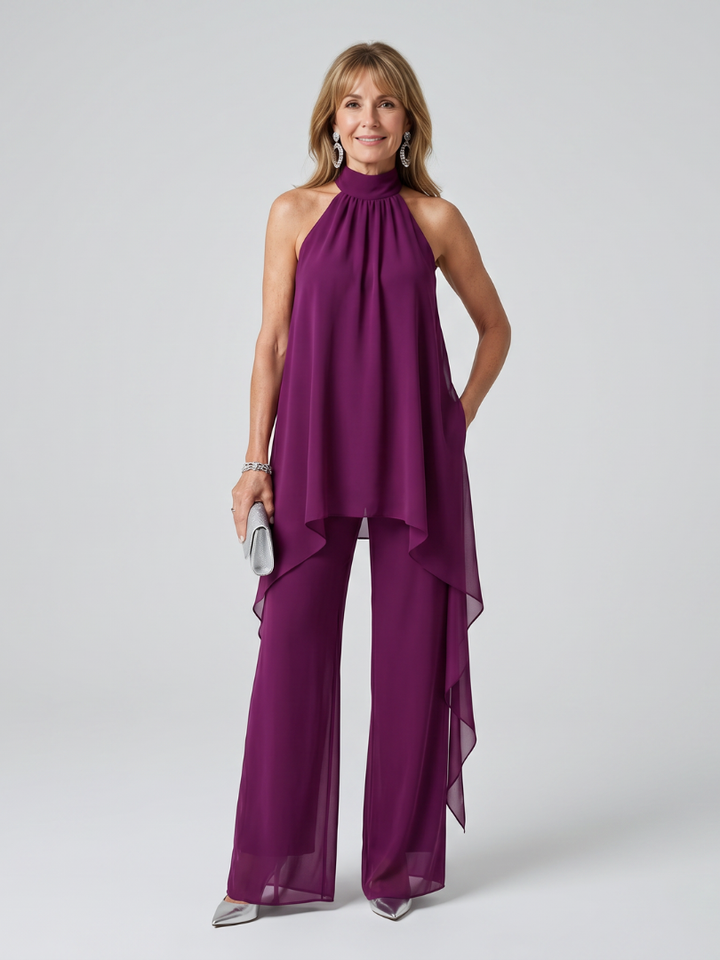 Bearim - Halter Neck Asymmetrisches Tunika-Set
