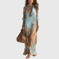 Lorna - Elegantes Maxi-Hemdkleid mit mediterranem Flair