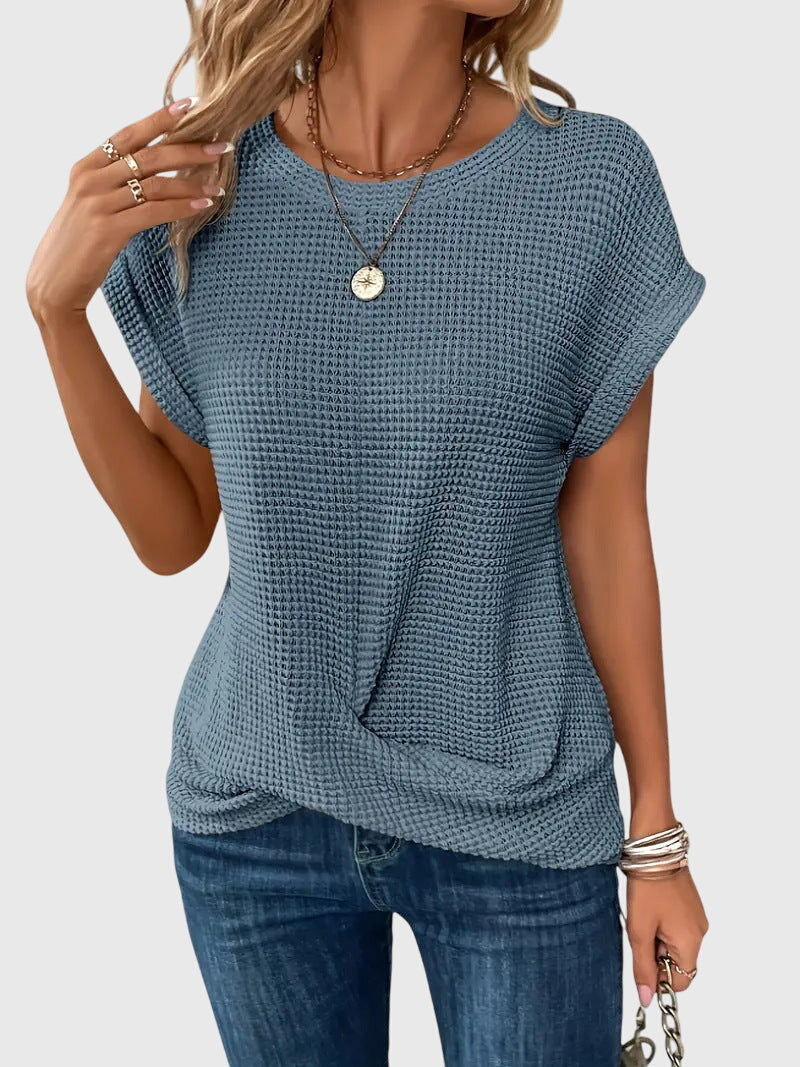 Bristol - Elegante Bluse mit Rundhalsausschnitt