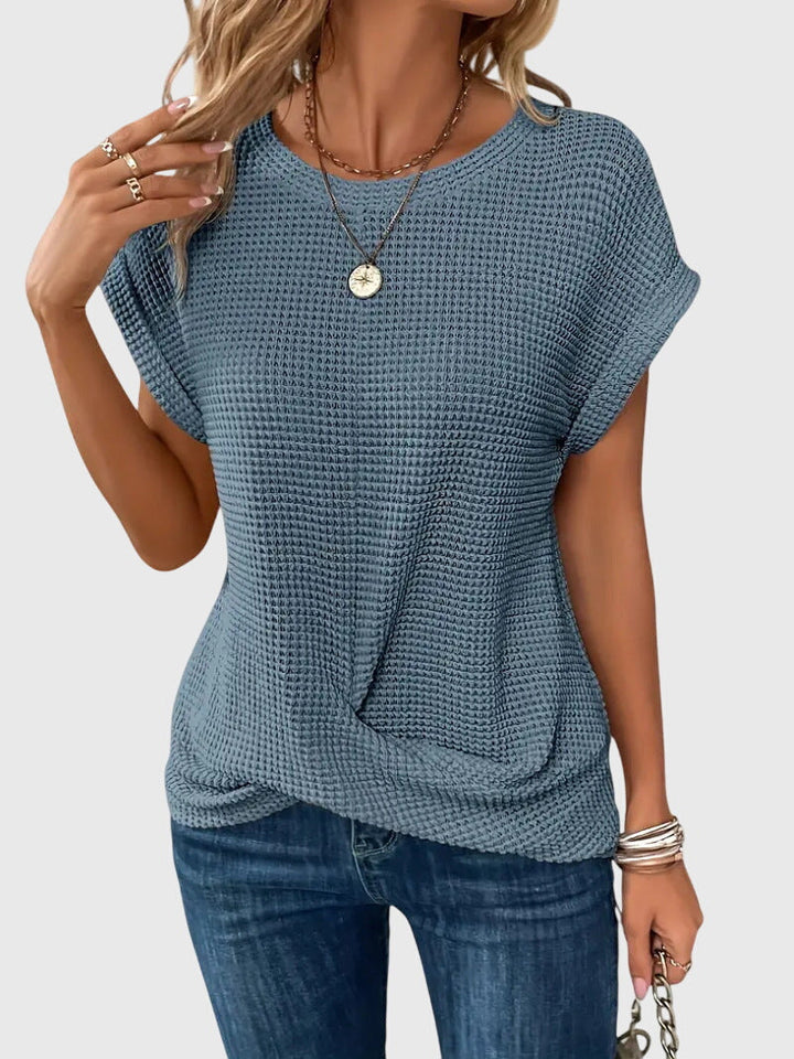 Bristol - Elegante Bluse mit Rundhalsausschnitt