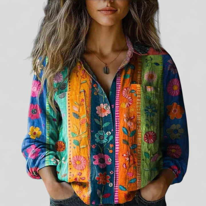 Ashley - Bequemes Blusen-Shirt
